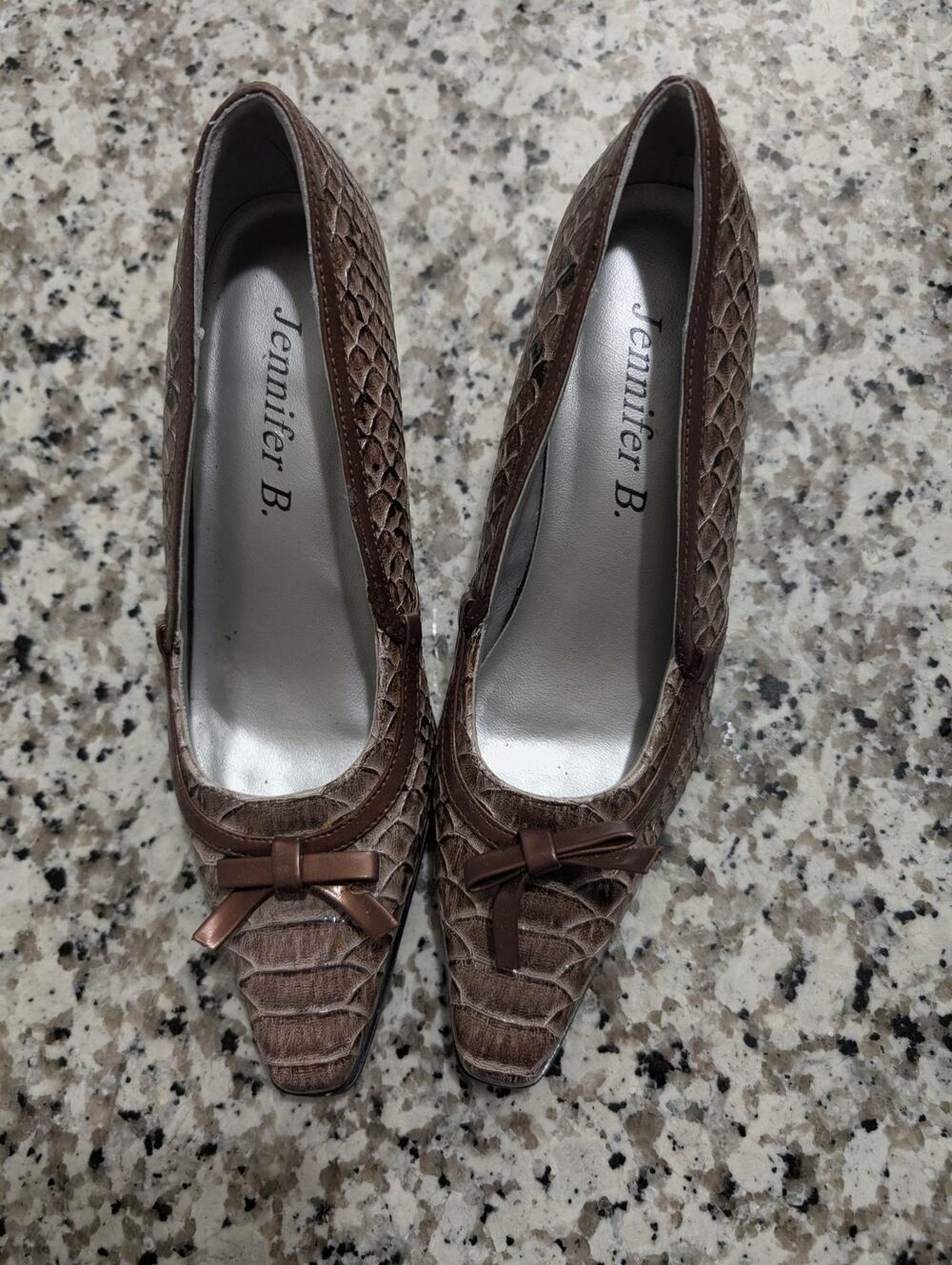 Jennifer B. Snakeskin Size 7M High Heels, Pumps-women's Shoes